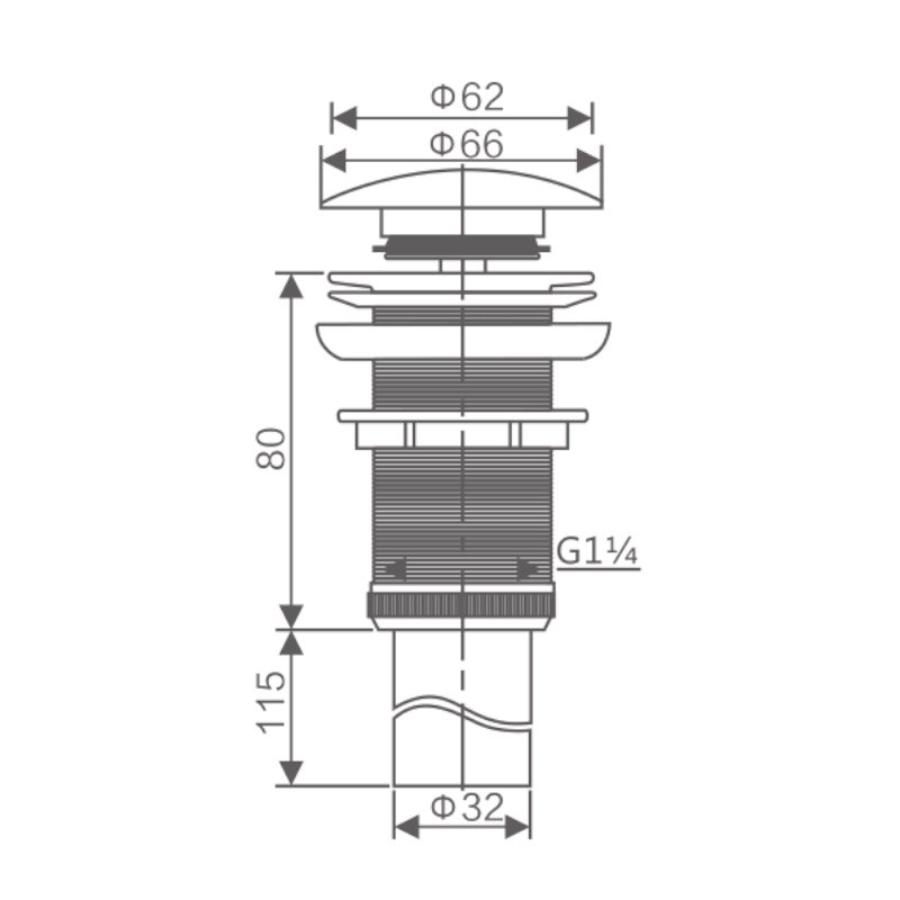 Донный клапан с переливом Savol S-XS001 хром в 100Kran: Широкий выбор и доступные цены.
