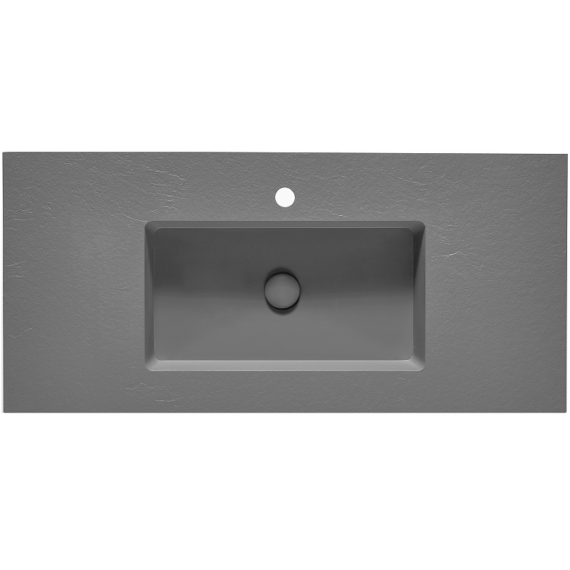Раковина мебельная ACQUABELLA INTEGRA SF SLATE 100 CEMENTO серый в 100Kran: Широкий выбор и доступные цены.