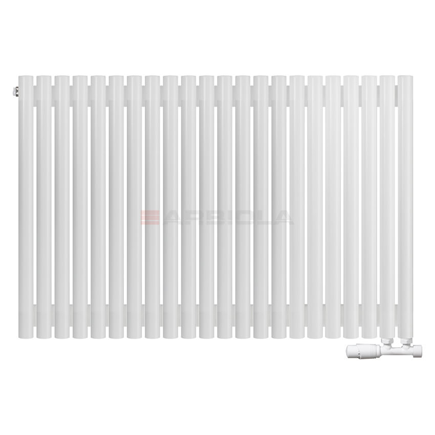 Вертикальный радиатор с нижним подключением Arbiola Iris V 108765 109,2 х 75 см белый матовый ral 9016 от интернет-магазина сантехники 100Kran!