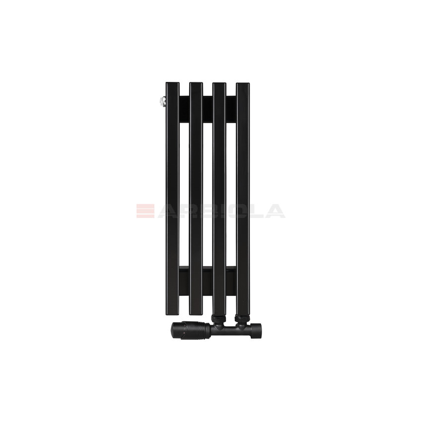 Вертикальный радиатор с нижним подключением Arbiola Compact V 101994 18 х 60 см Черный от интернет-магазина сантехники 100Kran!
