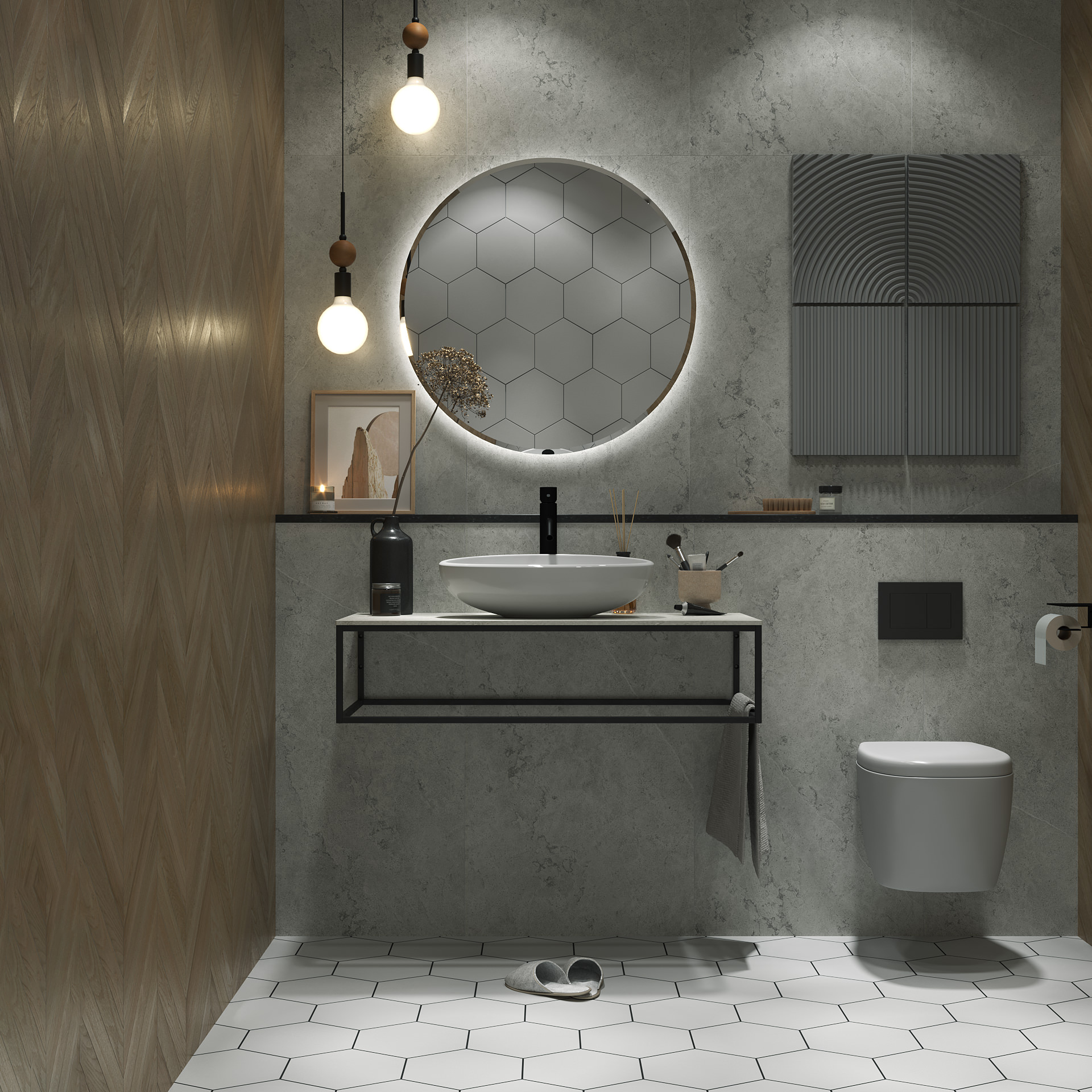 Столешница из керамогранита 1Marka LOFT 100 светло-серый МА01 Nat Ц0000008733 в 100Kran: Широкий выбор и доступные цены.