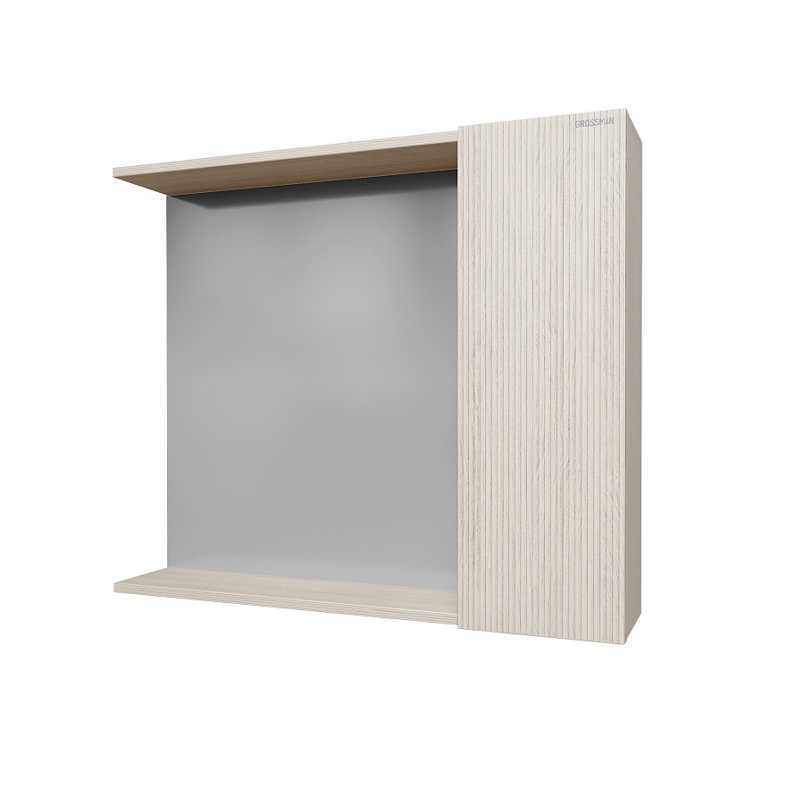 Зеркальный шкаф Grossman Юнит 80 см 2080112 Кадена лайт создать уют и комфорт, это просто!