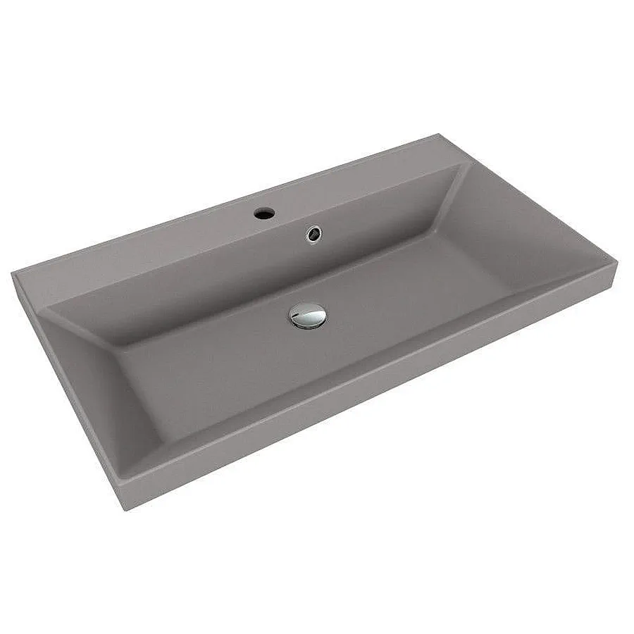 Раковина мебельная Style line ASTI 80 см СС-00002476 серый шёлк в 100Kran: Широкий выбор и доступные цены.
