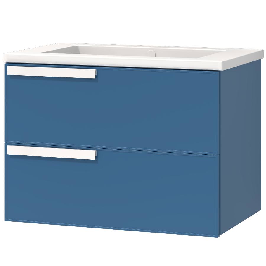 Тумба подвесная с раковиной Maxonor Pure Life SALON AMETHYST 78 см PL-MC01-78-BU прусский синий в 100Kran: Широкий выбор и доступные цены.