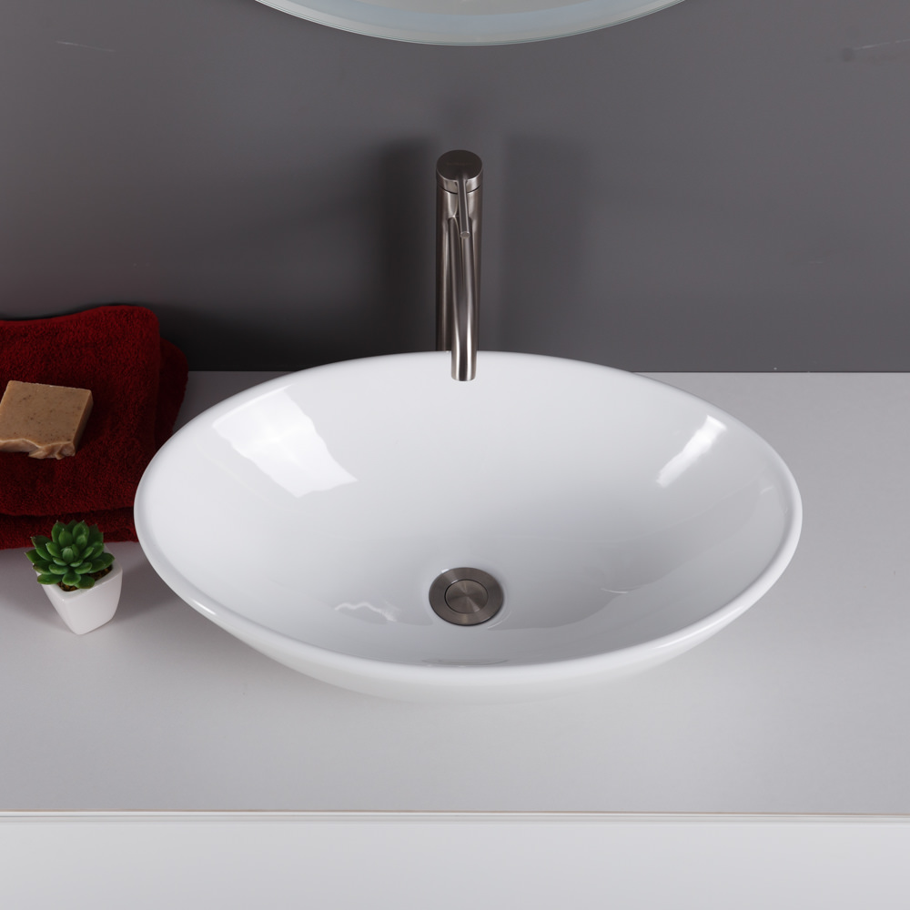 Накладная раковина BelBagno BB1147 53  см белая глянцевая в 100Kran: Широкий выбор и доступные цены.