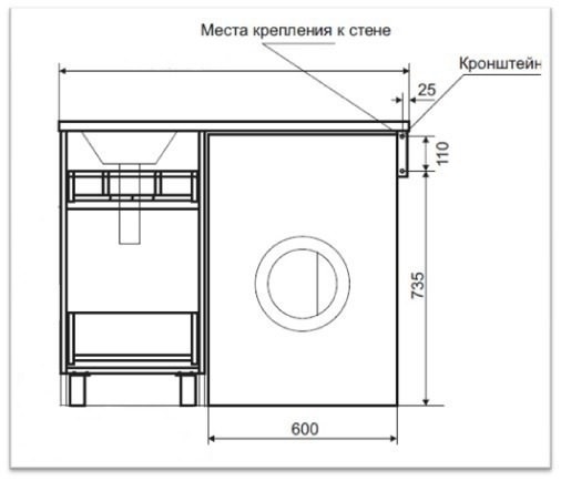 Тумба под раковину Misty Фостер 40 с 2 ящиками под стиральную машину Э-Фос01040-012Я белый в 100Kran: Широкий выбор и доступные цены.