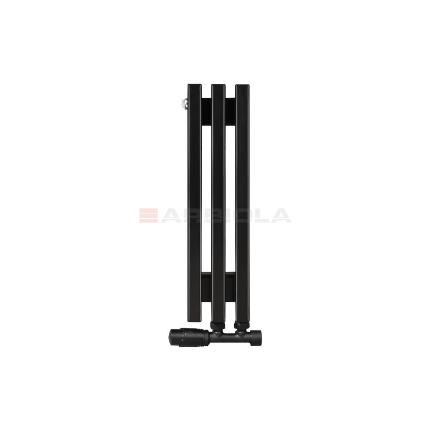 Вертикальный радиатор с нижним подключением Arbiola Compact V 101991 13 х 60 см Черный от интернет-магазина сантехники 100Kran!