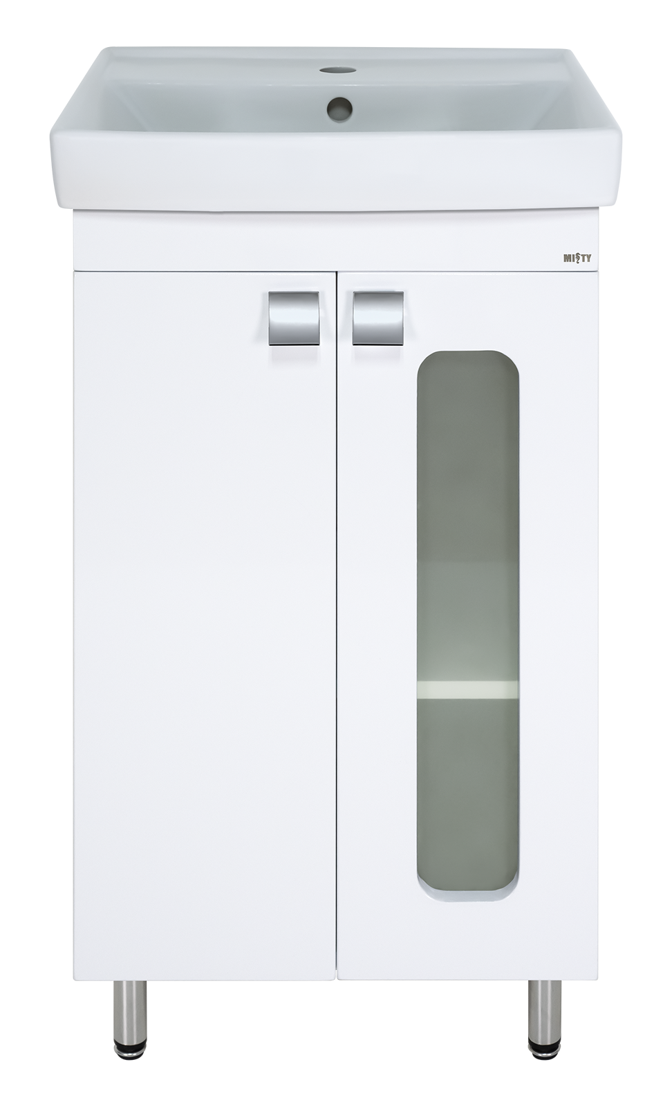 Тумба под раковину Misty Урал 50 Э-Ура-01050-021Н белый в 100Kran: Широкий выбор и доступные цены.
