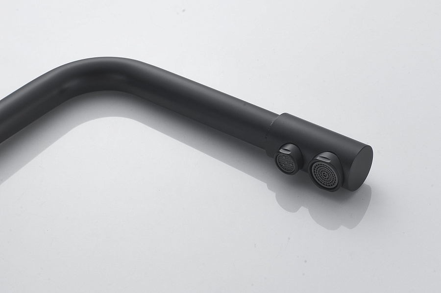 Смеситель для кухни с подключением фильтра Maretti Project Black PB31RZF12 черный в 100Kran: Широкий выбор и доступные цены.