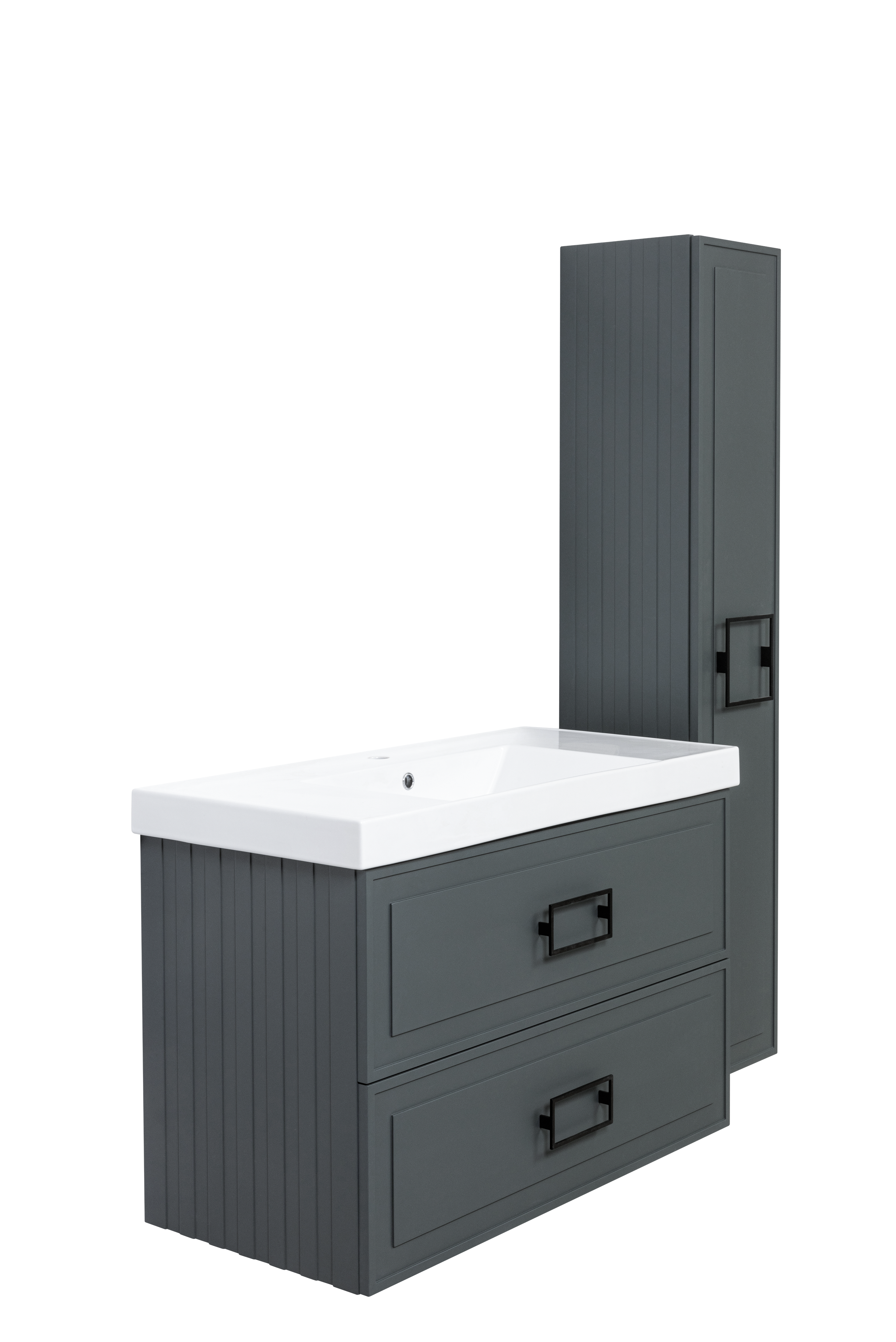 Пенал подвесной LA Fenice Cubo Grigio 30 серо-зелёный в 100Kran: Широкий выбор и доступные цены.