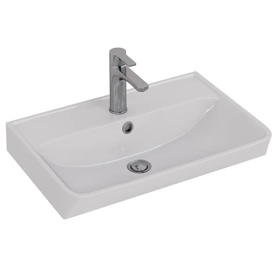 Раковина мебельная Lemark NEON 60 см 551360 белая в 100Kran: Широкий выбор и доступные цены.