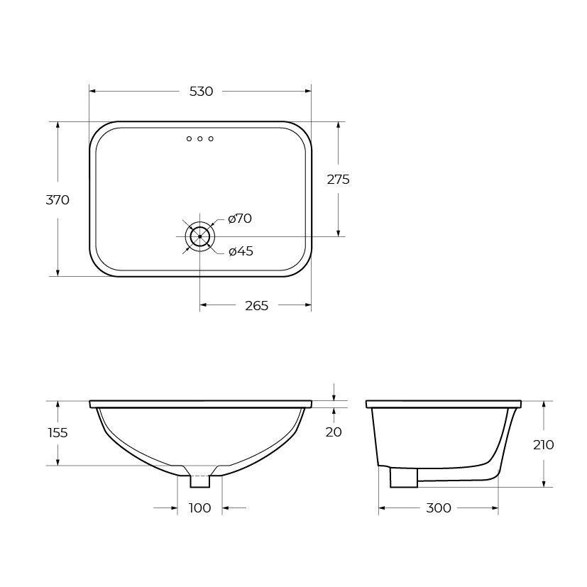 Раковина BelBagno BB1006 53 см белая глянцевая в 100Kran: Широкий выбор и доступные цены.