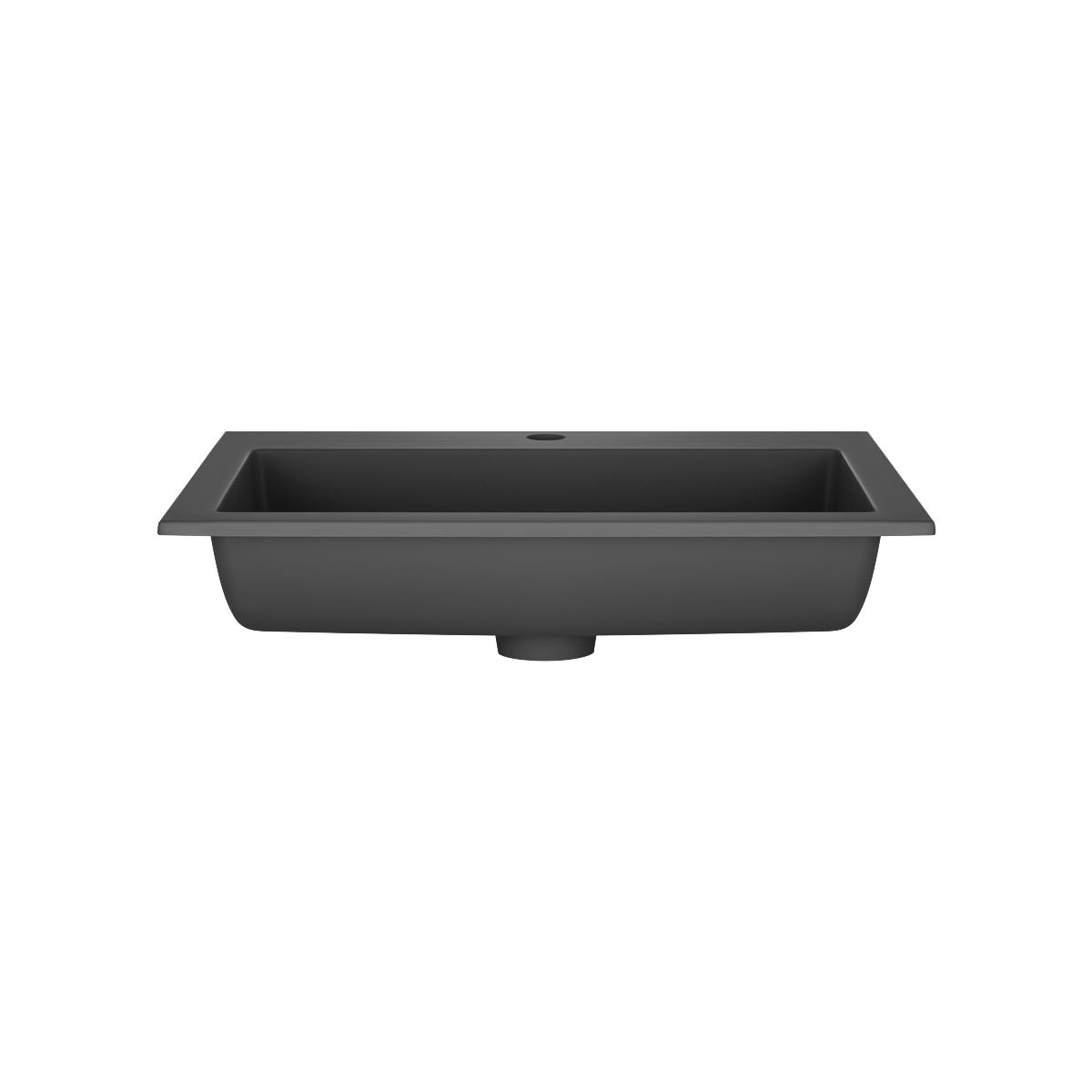 Раковина Vincea VCB-13600B 60 см из кварца цвет черный в 100Kran: Широкий выбор и доступные цены.
