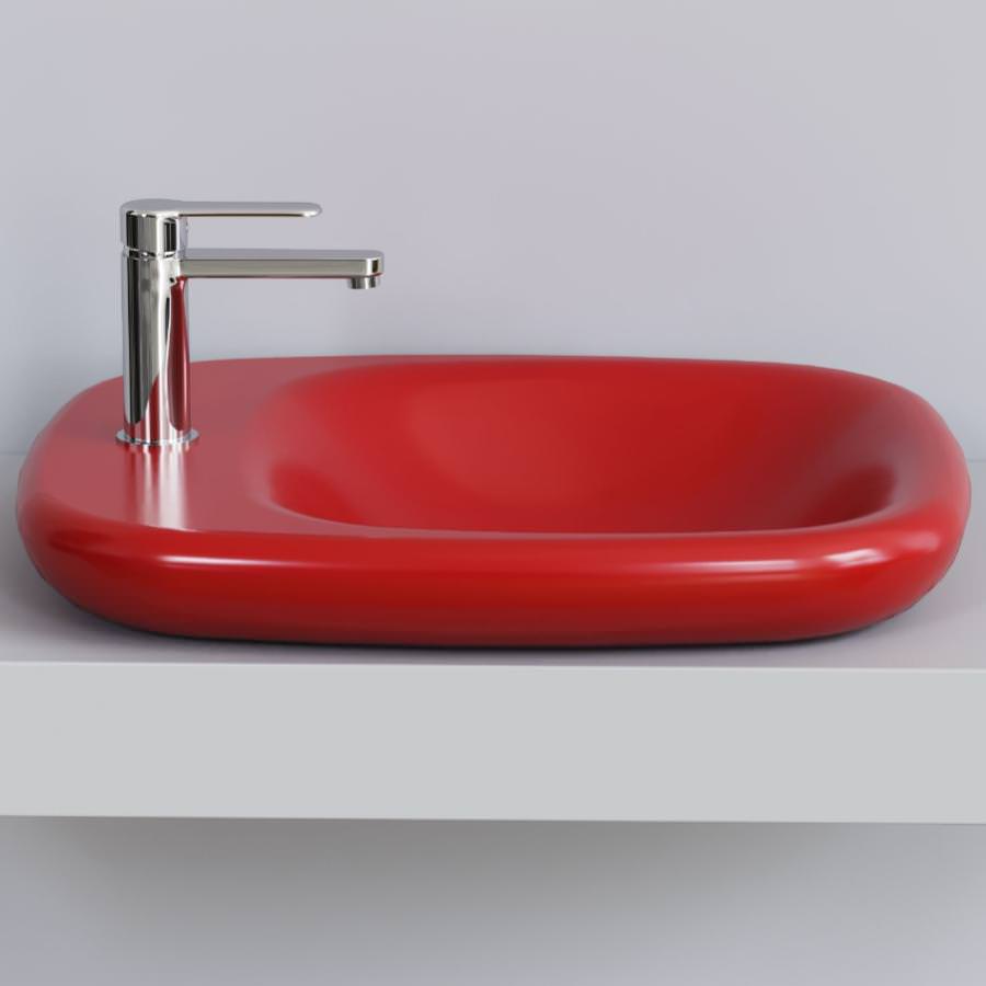 Раковина накладная Ambassador Diamond 126T21101 540*450*100 красная в 100Kran: Широкий выбор и доступные цены.