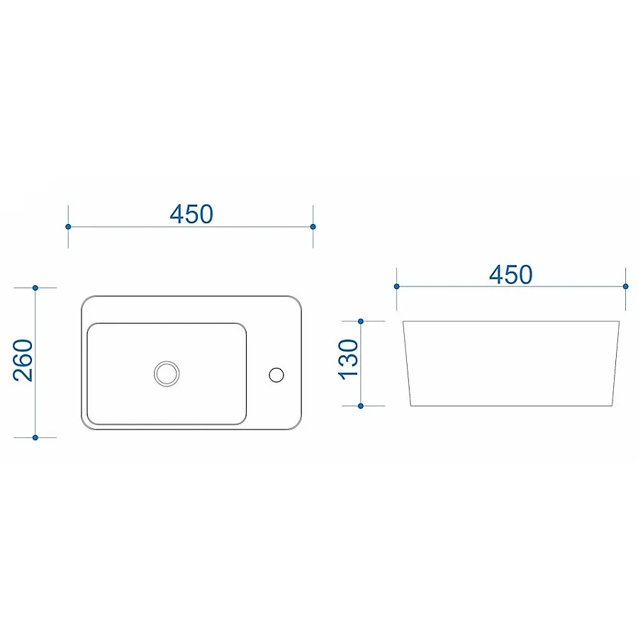 Раковина подвесная Maretti Aria AR13PD30-844 белая в 100Kran: Широкий выбор и доступные цены.