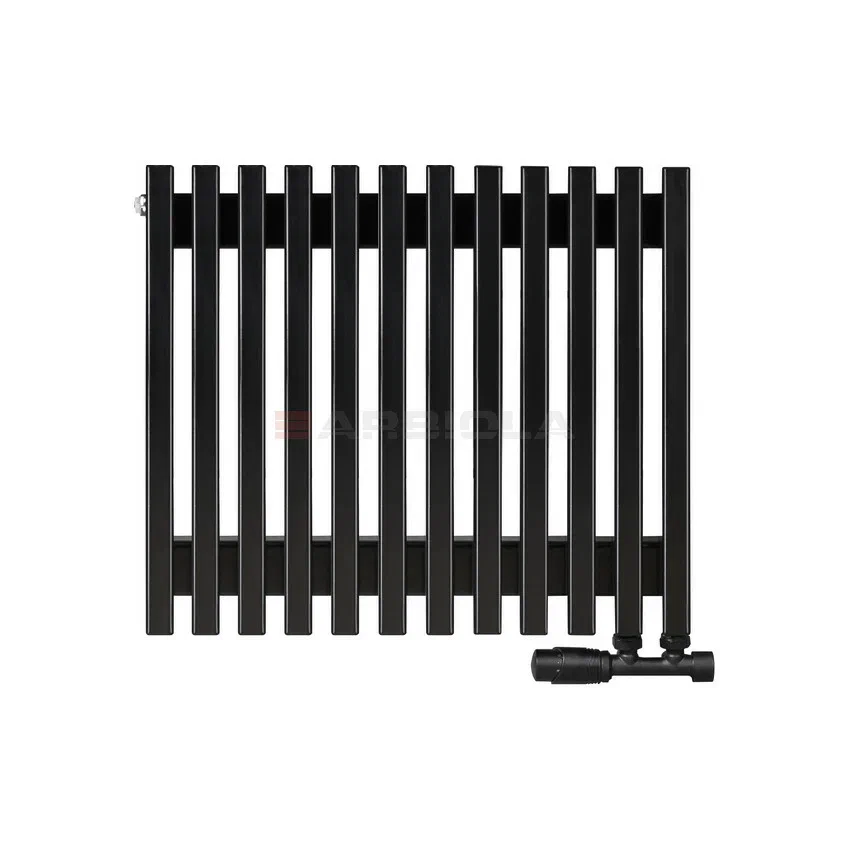Вертикальный радиатор с нижним подключением Arbiola Compact V 89849 58 х 50 см Черный от интернет-магазина сантехники 100Kran!
