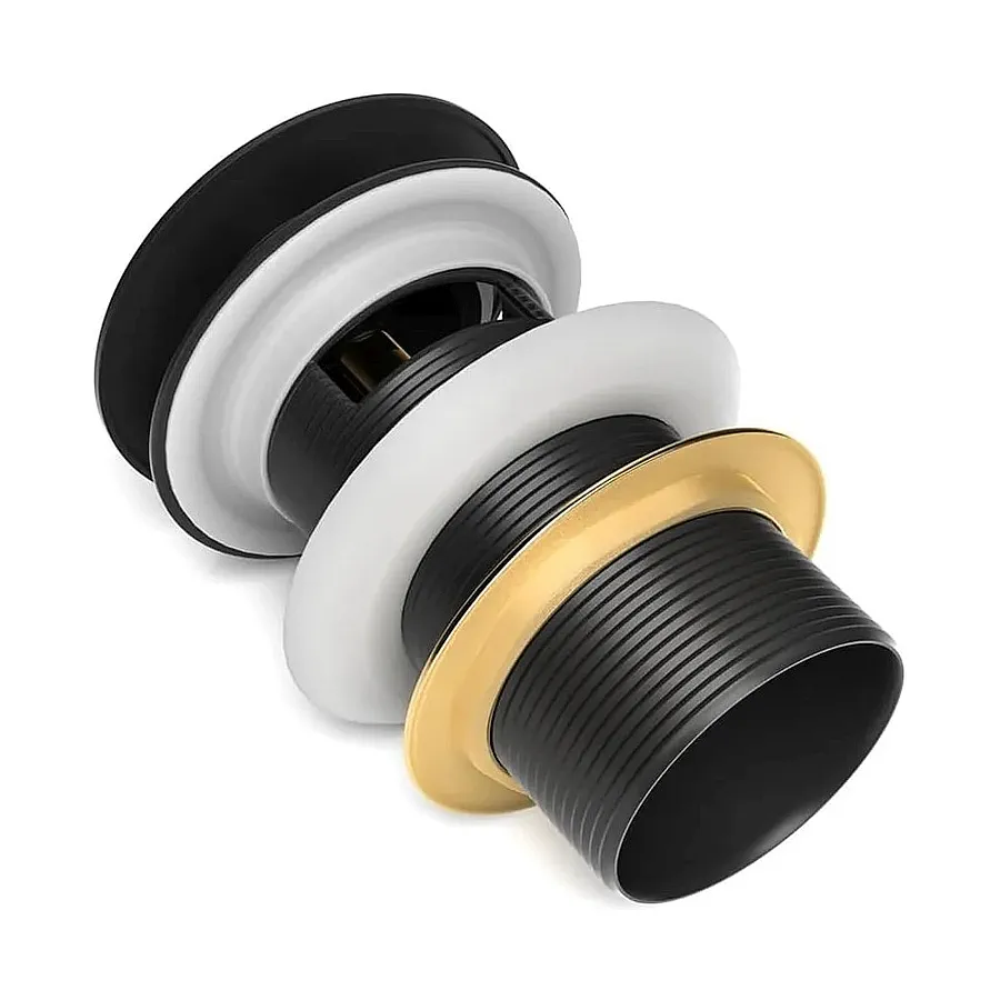 Донный клапан с переливом Maretti AC19Z12560 черный в 100Kran: Широкий выбор и доступные цены.