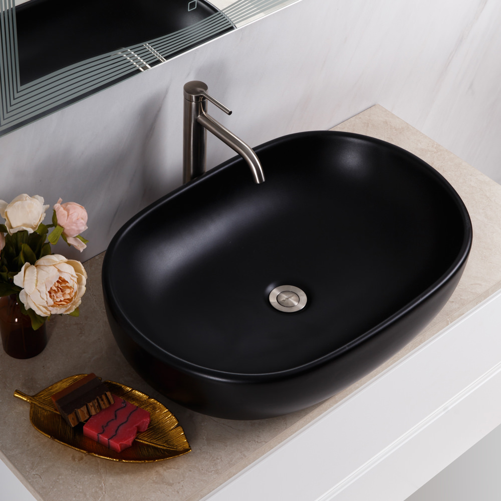 Накладная раковина BelBagno BB1084-H301 60  см черная матовая в 100Kran: Широкий выбор и доступные цены.