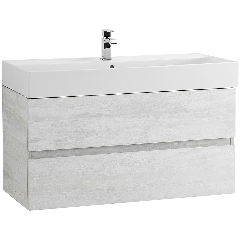 Тумба с раковиной подвесная CEZARES 120 см MOLVENO 46-120-2C-SO-LB Legno Bianco в 100Kran: Широкий выбор и доступные цены.