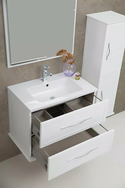 Тумба с раковиной подвесная CEZARES 100 см TIFFANY 54951 Bianco Opaco в 100Kran: Широкий выбор и доступные цены.