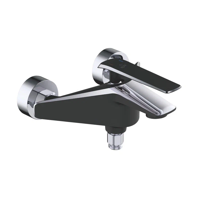 Смеситель для ванны и душа Rose R1302H черный в 100Kran: Широкий выбор и доступные цены.