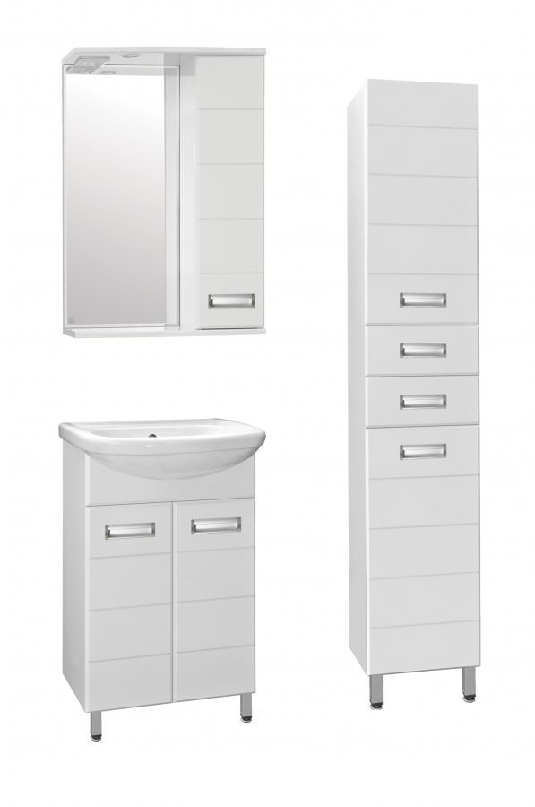 Тумба под раковину  напольная Style Line Ирис 55  белый ЛС-00000015 в 100Kran: Широкий выбор и доступные цены.