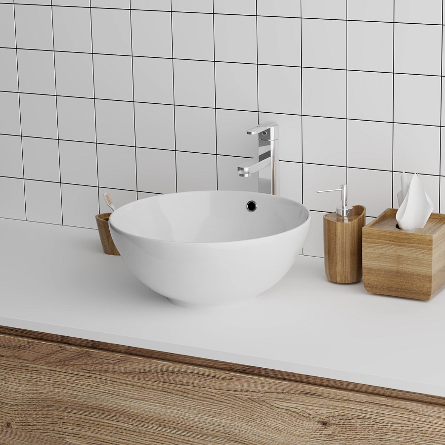 Раковина накладная Grossman GR-3014 420х420х170 мм белая в 100Kran: Широкий выбор и доступные цены.