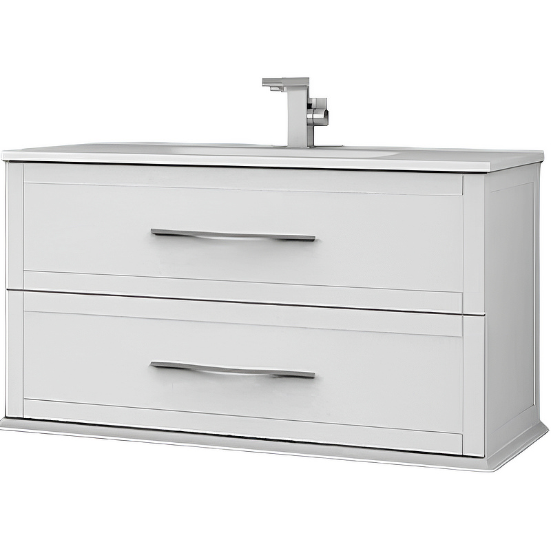 Тумба с раковиной подвесная CEZARES 100 см TIFFANY 54951 Bianco Opaco в 100Kran: Широкий выбор и доступные цены.