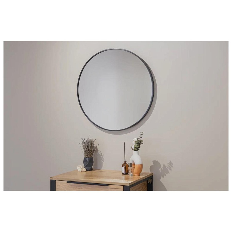Зеркало Silver Mirrors Selena D70 см ФР-00002539 черное 100Kran: Широкий выбор и доступные цены.