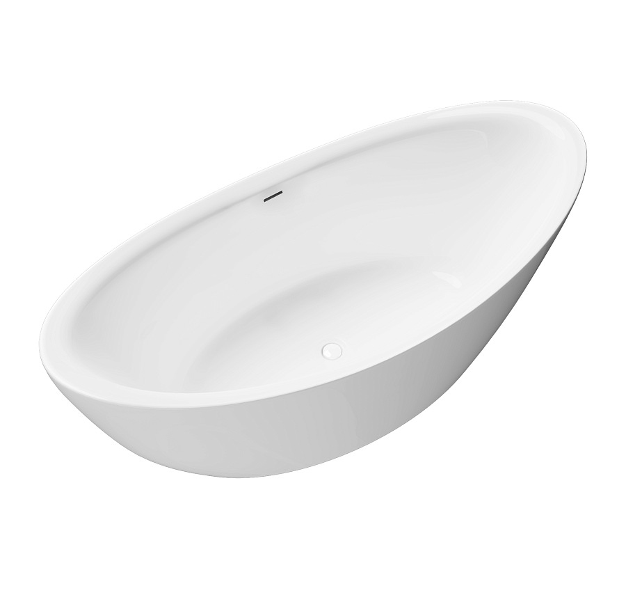 Ванна отдельностоящая Grossman Galaxy GR-1402 180х85х65 см белый в 100Kran: Широкий выбор и доступные цены.