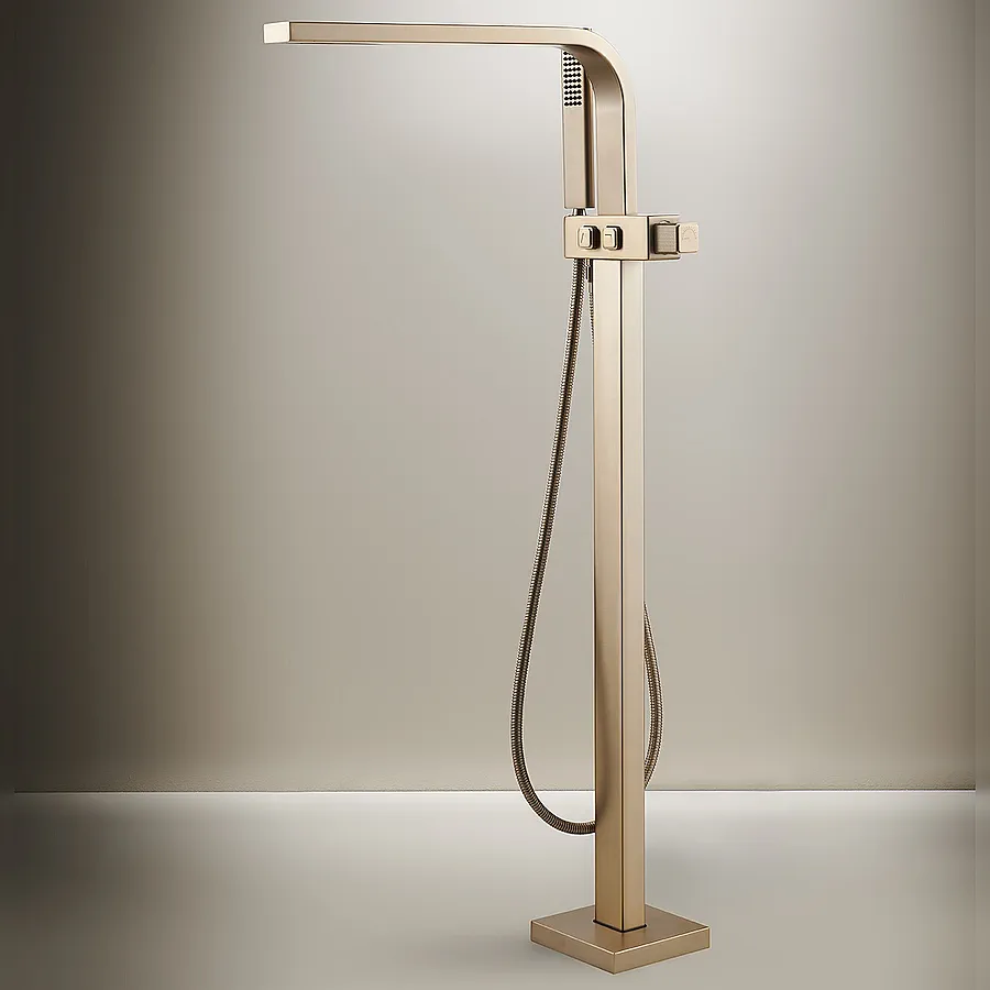 Смеситель напольный для ванны Maxonor Pure Life ABSOLUTE PL30109.2-26 шампань в 100Kran: Широкий выбор и доступные цены.