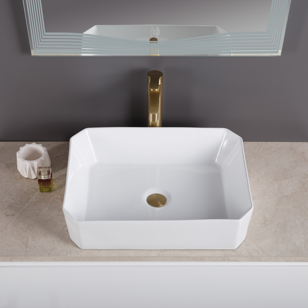Накладная раковина BelBagno BB1386 36,5  см белая глянцевая в 100Kran: Широкий выбор и доступные цены.