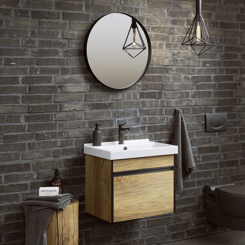 Тумба под раковину Aqwella Urban 60 URB0106DB подвесная дуб балтийский в 100Kran: Широкий выбор и доступные цены.