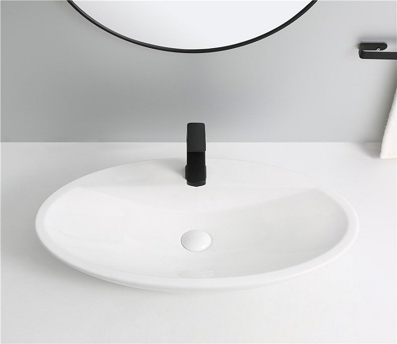 Раковина накладная  CeramaLux 9435 72 см белая в 100Kran: Широкий выбор и доступные цены.