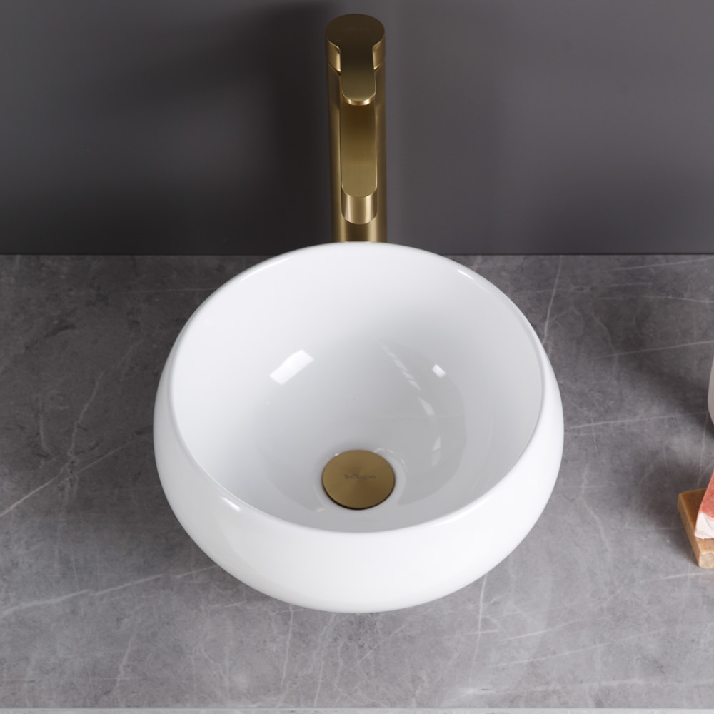 Накладная раковина BelBagno BB1114 31,5  см белая глянцевая в 100Kran: Широкий выбор и доступные цены.