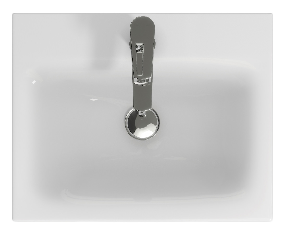 Раковина мебельная Cersanit Moduo 50 S-UM-MOD50/1 белая в 100Kran: Широкий выбор и доступные цены.