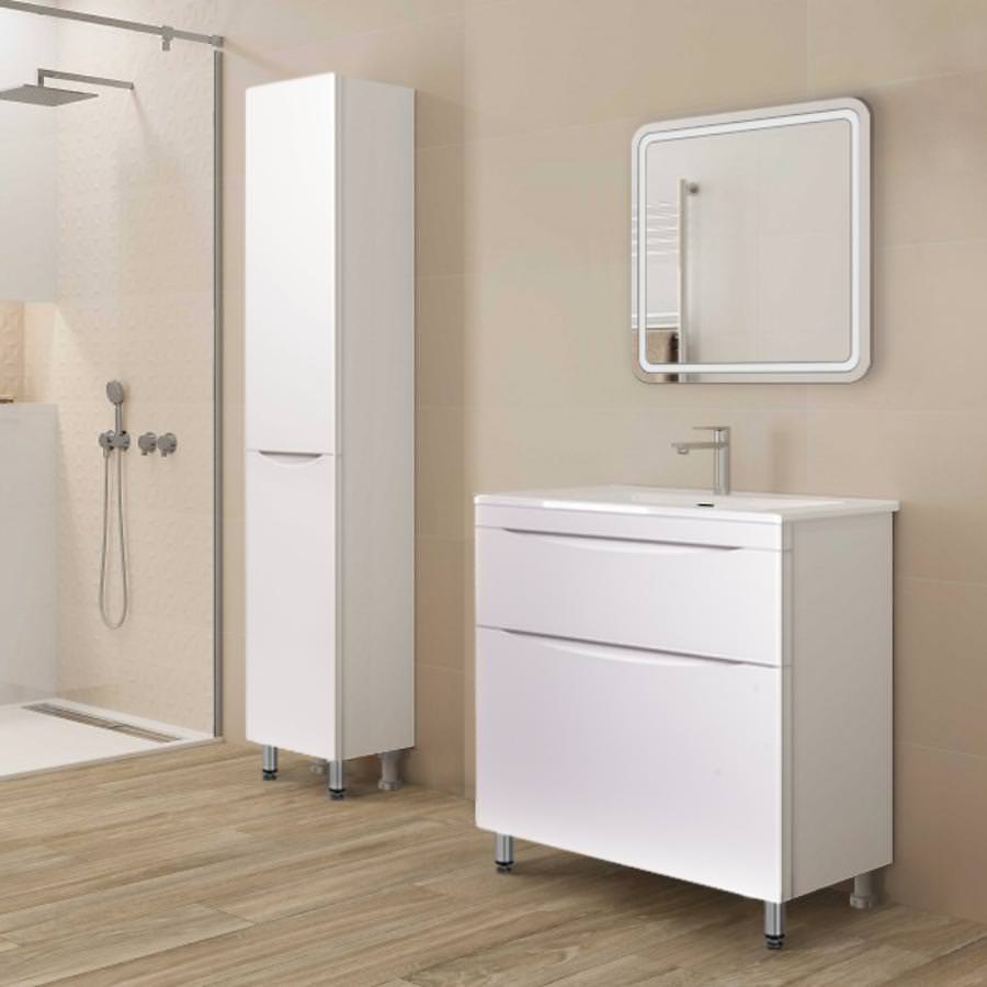 Тумба напольная Style Line Бергамо мини 90 см СС-00002361 антискрейтч белый в 100Kran: Широкий выбор и доступные цены.