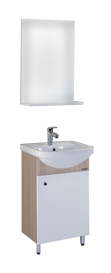 Комплект мебели для ванной Grossman Eco Line 52 см 105206 комбинированный в 100Kran: Широкий выбор и доступные цены.