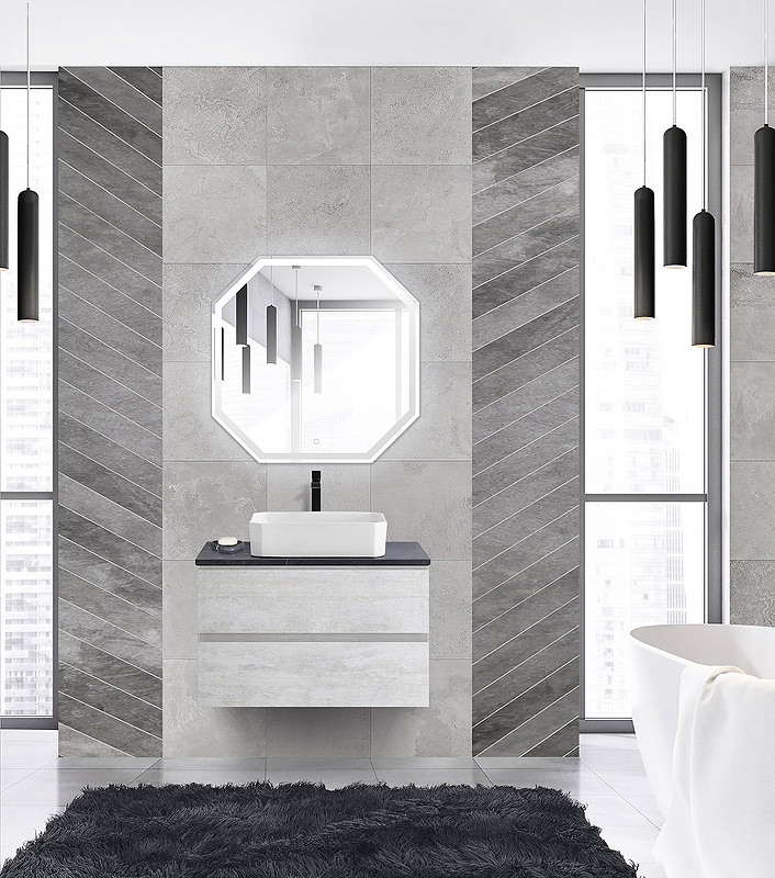 Тумба с раковиной подвесная CEZARES 120 см MOLVENO 46-120-2C-SO-LB Legno Bianco в 100Kran: Широкий выбор и доступные цены.