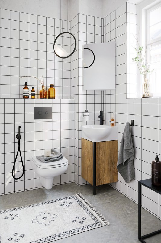 Тумба под раковину Aqwella Porto 45 POR0104DB напольная дуб балтийский в 100Kran: Широкий выбор и доступные цены.