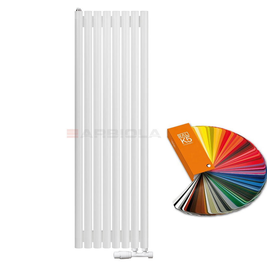 Вертикальный радиатор с нижним подключением Arbiola Iris V 96779 39,2 х 125 см ral classic от интернет-магазина сантехники 100Kran!