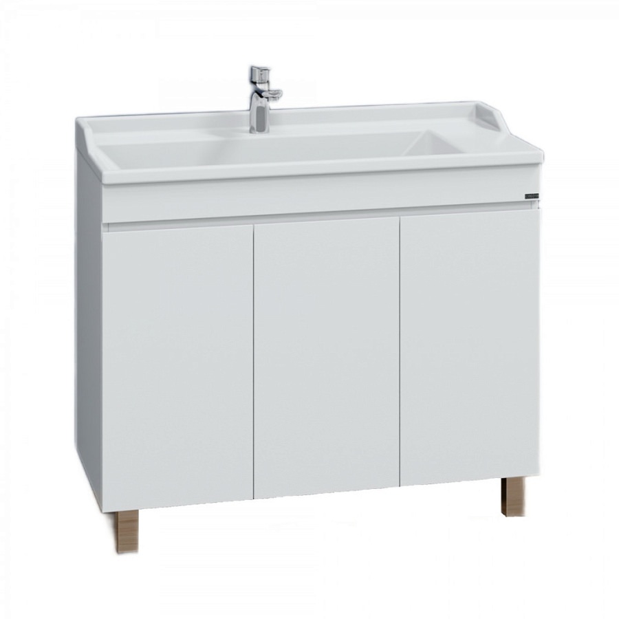 Тумба под раковину напольная СаНта Марс 100 см 700297 белая в 100Kran: Широкий выбор и доступные цены.