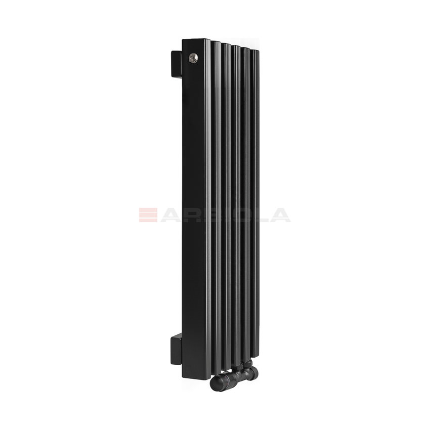 Вертикальный радиатор с нижним подключением Arbiola Compact V 102337 63 х 70 см Черный от интернет-магазина сантехники 100Kran!