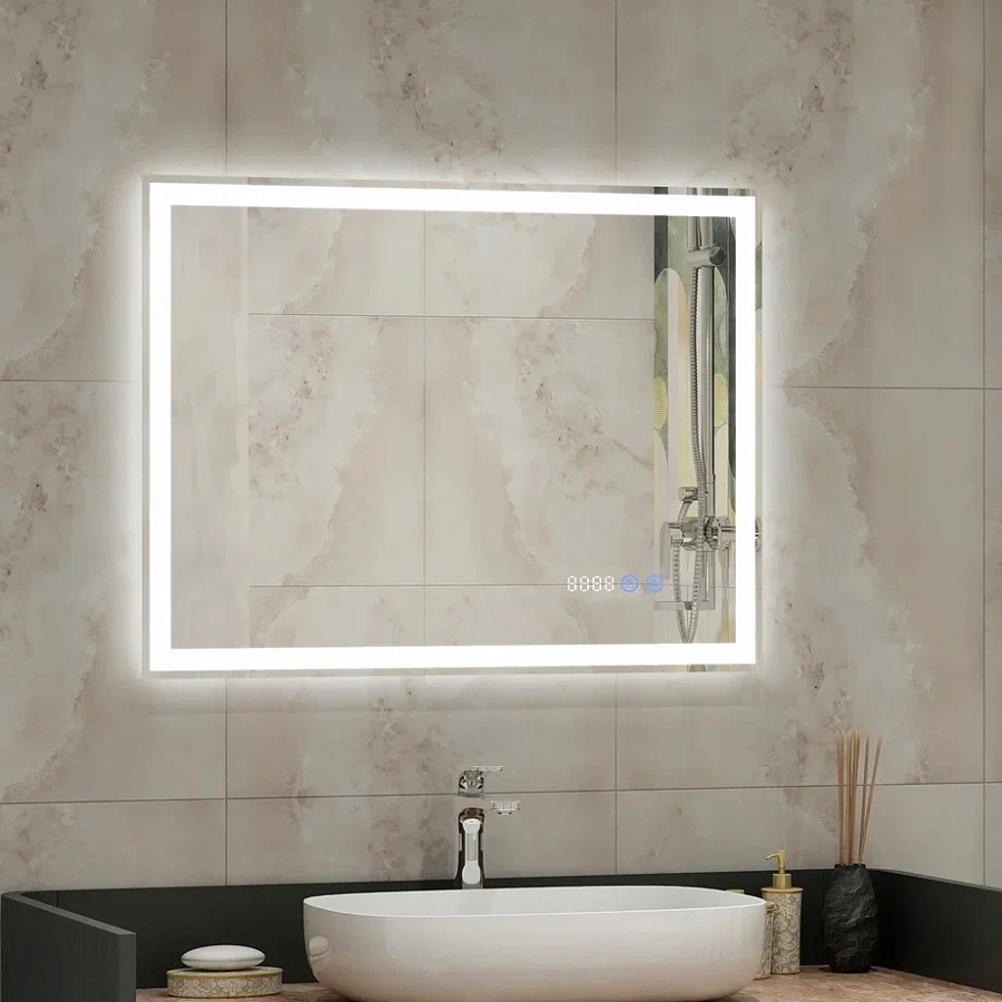 Зеркало с подсветкой Continent Mercury luxe 800x600 ЗЛП819 100Kran: Широкий выбор и доступные цены.