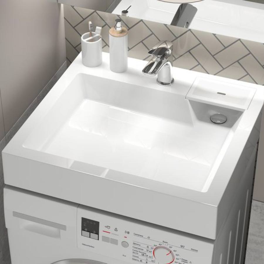 Раковина на стиральную машину Reflexion Delta RX6055DE 60 х 55 см белая 100Kran: Широкий выбор и доступные цены.
