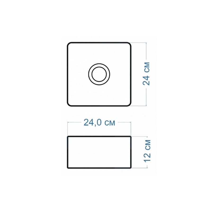 Раковина накладная Maretti Umbria UM13NS15-844 24 см белая в 100Kran: Широкий выбор и доступные цены.