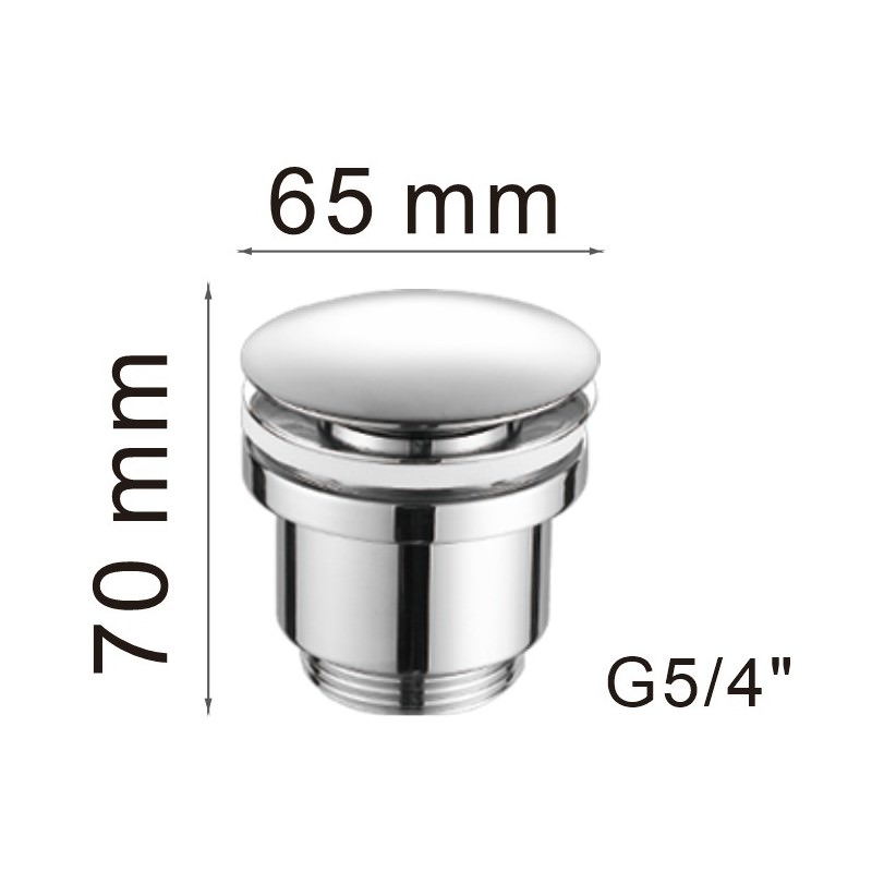 Донный клапан Haiba HB64 хром в 100Kran: Широкий выбор и доступные цены.