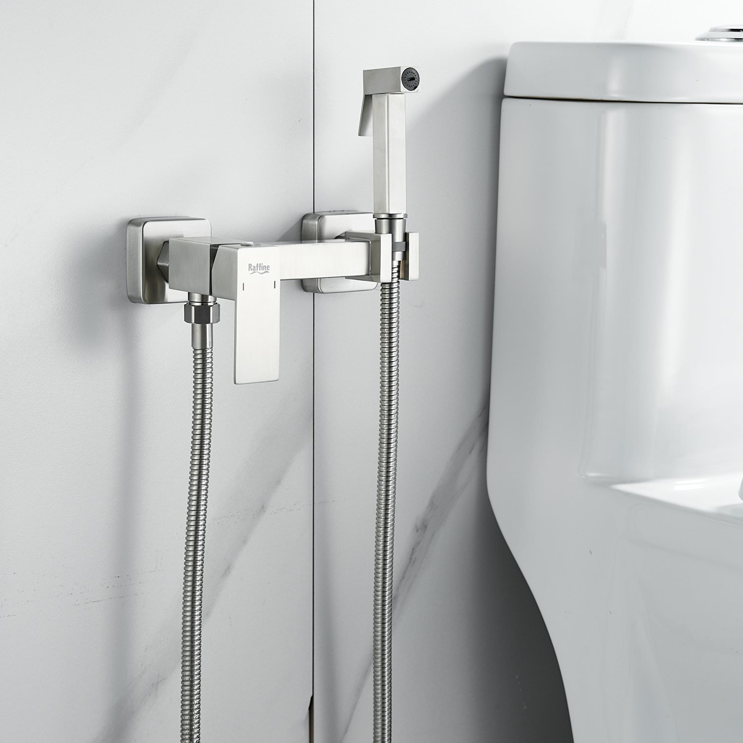 Гигиенический душ со смесителем Raffine F237L сатин в 100Kran: Широкий выбор и доступные цены.