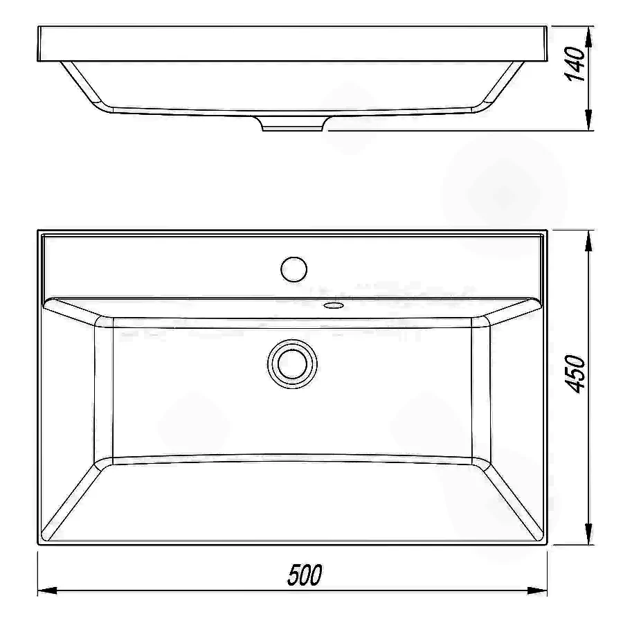 Раковина мебельная Style line ASTI 50 см СС-00002487 жасмин в 100Kran: Широкий выбор и доступные цены.
