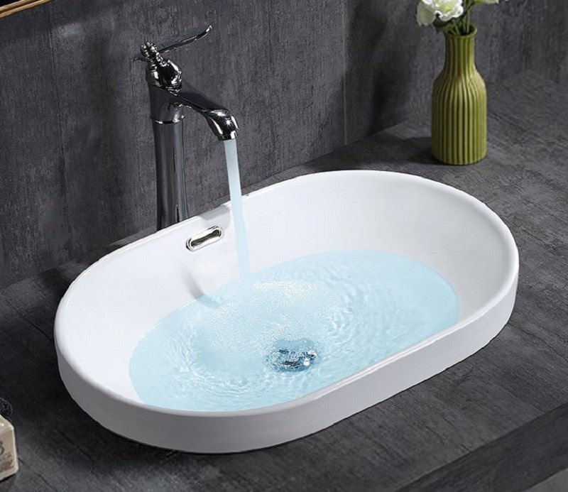 Раковина врезная CeramaLux 5006C 60 см белая в 100Kran: Широкий выбор и доступные цены.